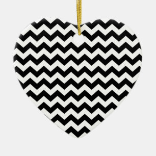 Chevron Ceramic Ornament