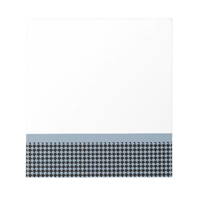 Chevron Checks Slate and Black Notepad (Front)