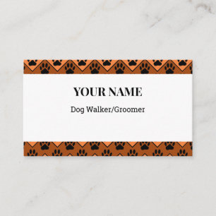 Chevron Chien Walker Groomer Carte de visite