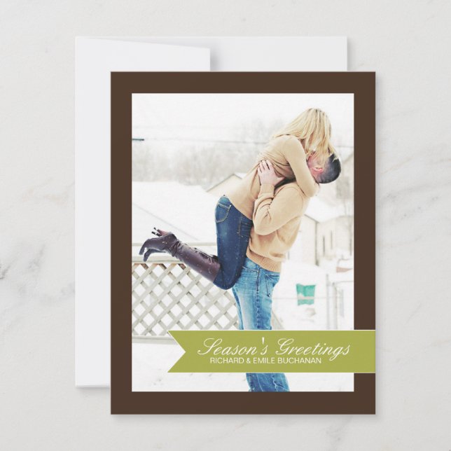 Chevron Christmas Photo Cards (Front)