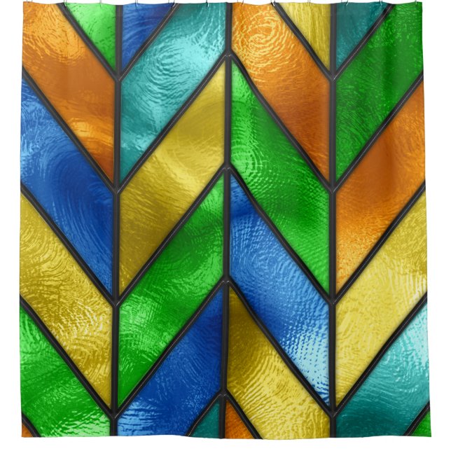 Chevron Coloured Glass Texture (Front)