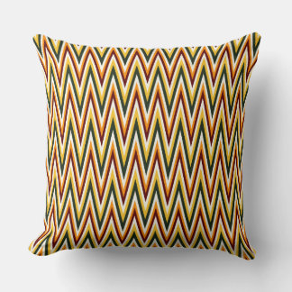 Chevron Colours zigzag Orange, Yellow Throw Pillow