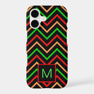 Chevron Cool Coloré sur Monogramme Noir