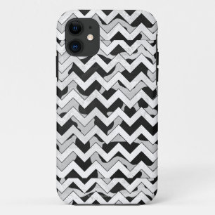 Chevron Cow Black and White iPhone 11 Case