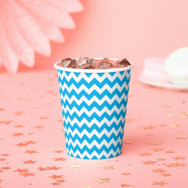 Chevron custom paper cups (Insitu)