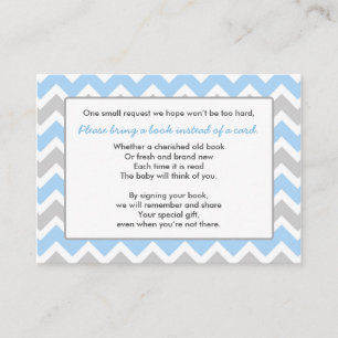 Chevron de gris bleu de garçon de carte