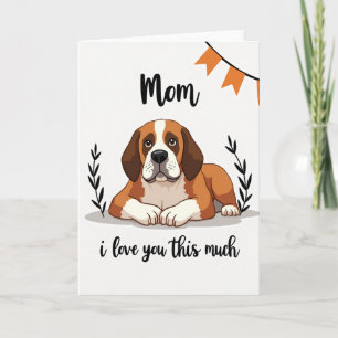 Chevron Dog Mom Love Card