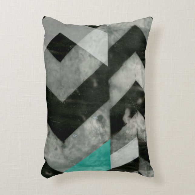 Chevron Exclusion II Decorative Pillow (Front(Vertical))