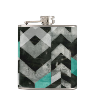 Chevron Exclusion II Hip Flask