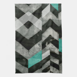 Chevron Exclusion II Kitchen Towel