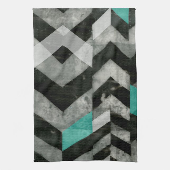 Chevron Exclusion II Kitchen Towel (Vertical)