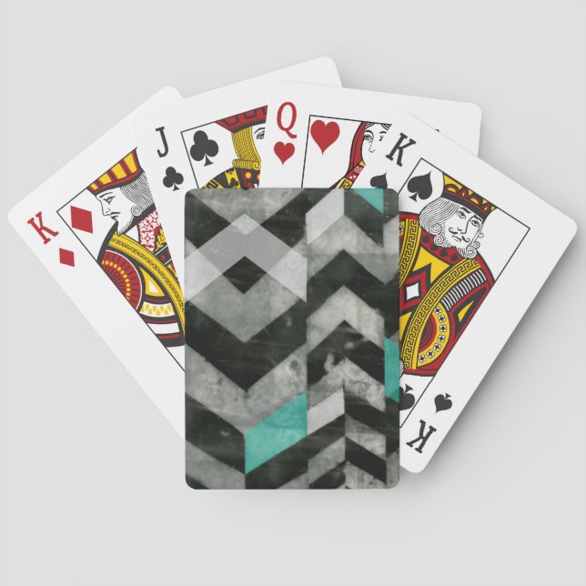 Chevron Exclusion II Playing Cards (Back)