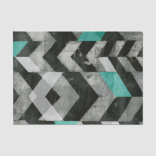 Chevron Exclusion II Tissue Paper