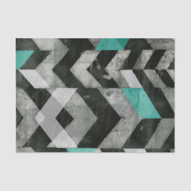 Chevron Exclusion II Tissue Paper (Front)