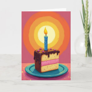 Chevron Festive Dessert Card