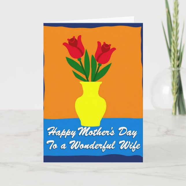Chevron Floral Joyful Card (Front)