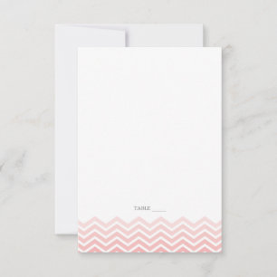 Chevron FOLDABLE Place Cards - Eggplant