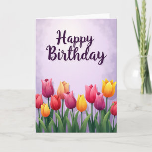 Chevron Garden Bloom Card