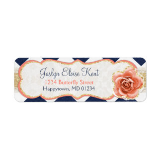 Chevron Garden Return Address Labels