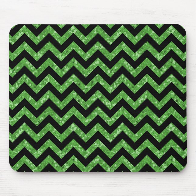 Chevron Glitter Look Mousepad (Front)