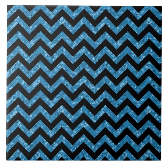 Chevron Glitter Look Tile (Front)