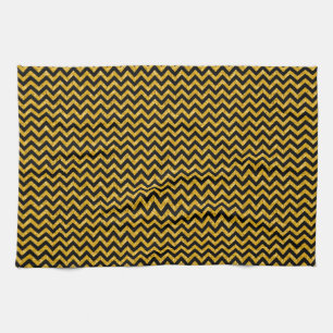 Chevron Glitter Look Towel