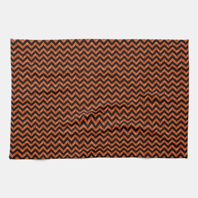 Chevron Glitter Look Towel (Horizontal)