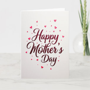 Chevron Hearts Mother Card