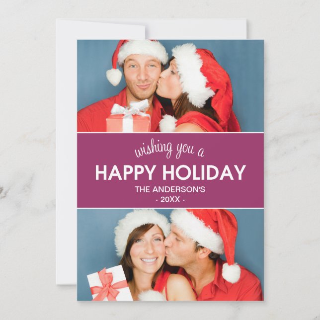 CHEVRON HOLIDAY | HOLIDAY PHOTO CARD (Front)