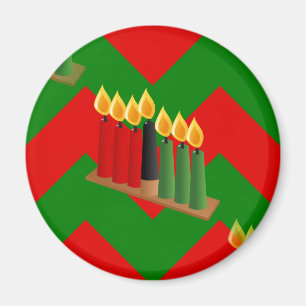 chevron kwanzaa magnet