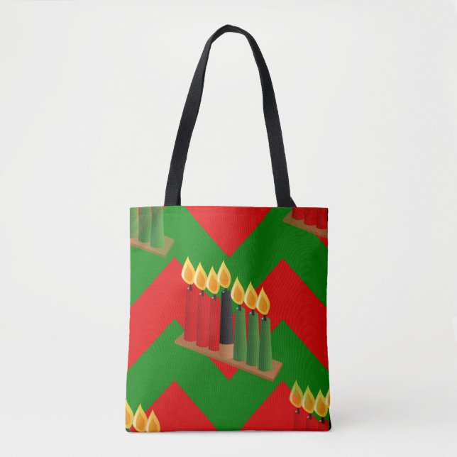 chevron kwanzaa  tote bag (Front)