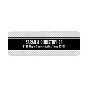 Chevron moderne gris et noir