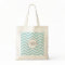 Chevron Monogram Personalized Tote