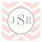 Chevron Monogram Sticker