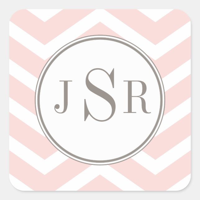 Chevron Monogram Sticker (Front)