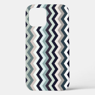 Chevron Muted Multicolor Pattern iPhone 12 Pro Case
