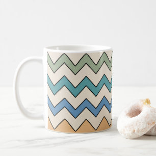Chevron Nature Vibes Coffee Mug