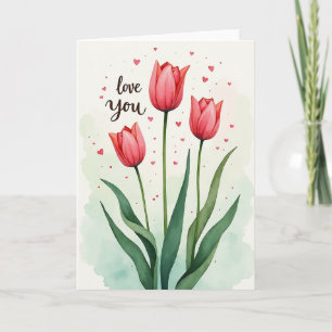 Chevron Painted Flower Card