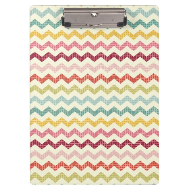 Chevron Pattern 4 Clipboard (Front)