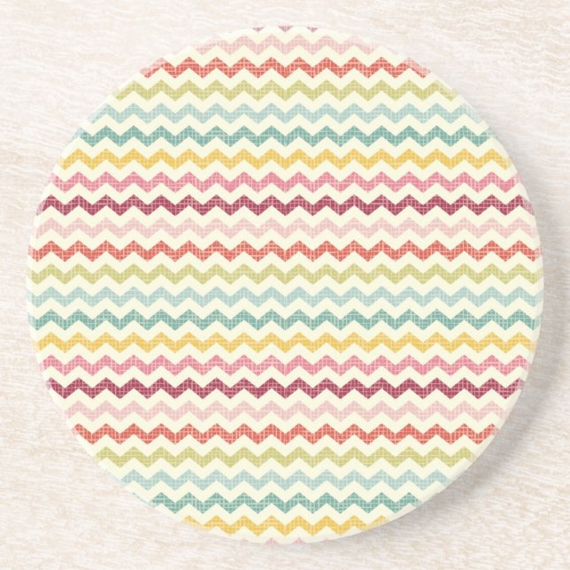 Chevron Pattern 4 Coaster (Front)
