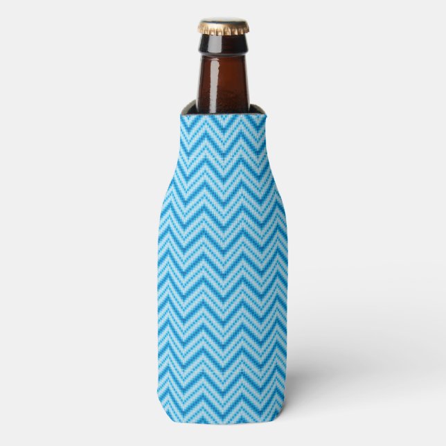 Chevron Pattern Background Bottle Cooler (Bottle Front)