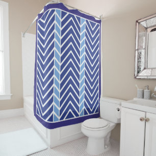 Chevron Pattern Blue
