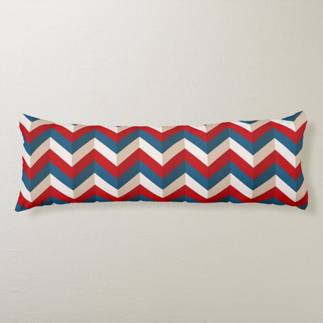 Chevron Pattern Body Pillow (Front)