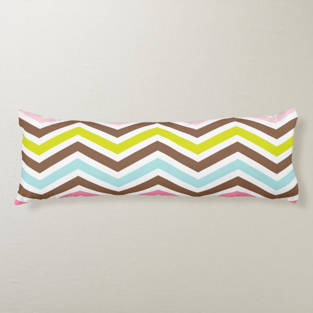 Chevron Pattern Body Pillow (Front)