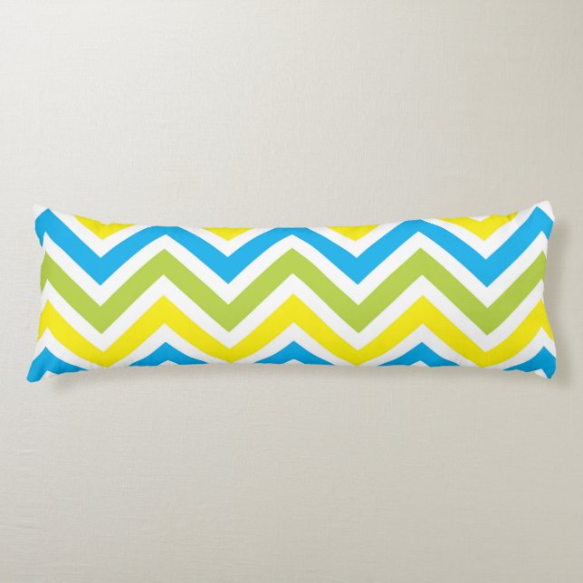 Chevron Pattern Body Pillow (Front)