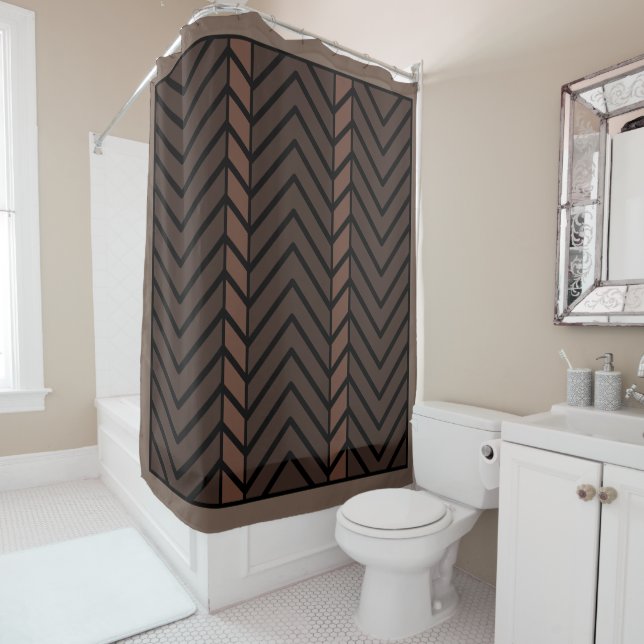Chevron Pattern Brown (In Situ)