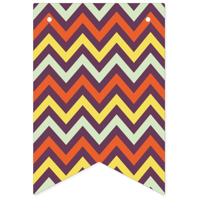 Chevron Pattern Bunting Flags (First Flag)