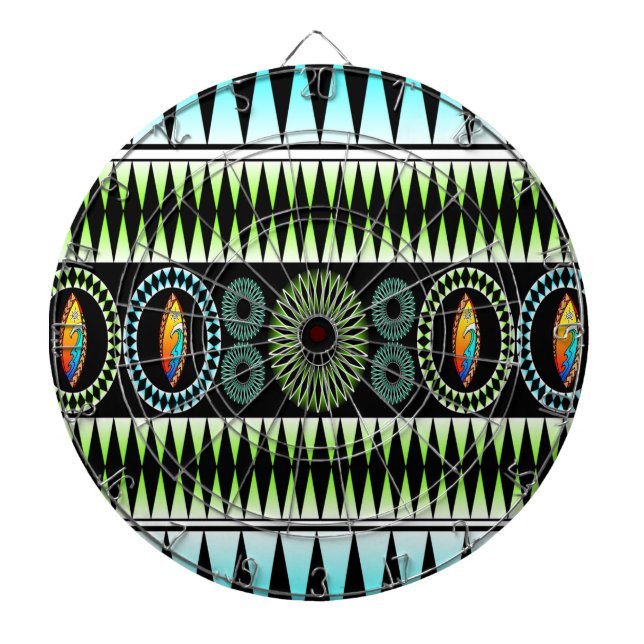 Chevron  Pattern Dartboard (Front)