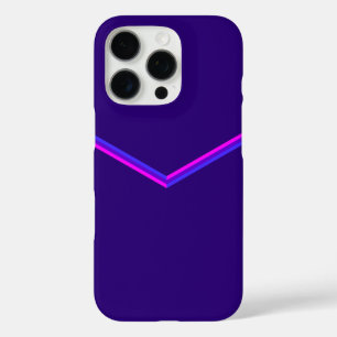 Chevron Pattern Design in Purple and Pink iPhone 16 Pro Case