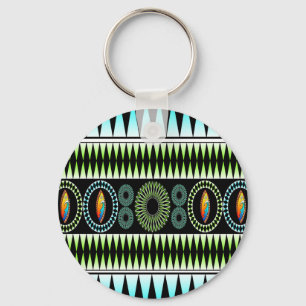 Chevron Pattern Keychain